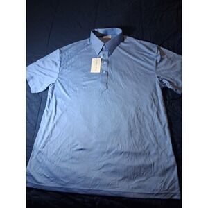 Collars and Co Mens Semi Spread Collar Vantage Blue Size XL Golf Performance